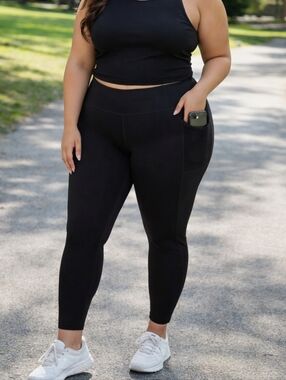 Athleta Stash Your Treasures Tight Leggings High-Rise Side Pocket Plus Size Yoga